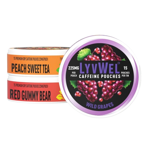 Lyvwel 225mg Caffeine Pouches