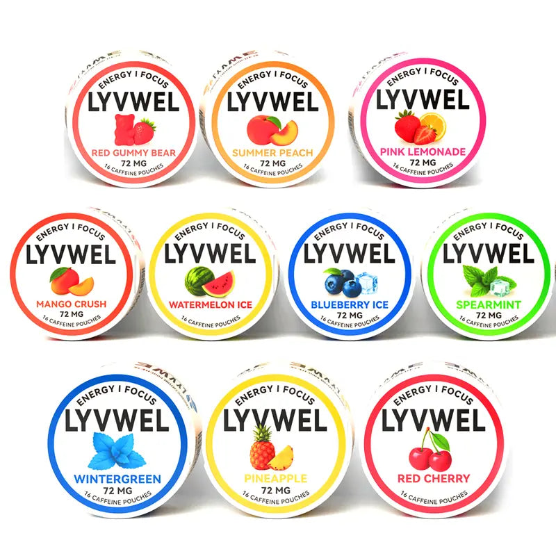 LyvWel 72mg Caffeine Pouches
