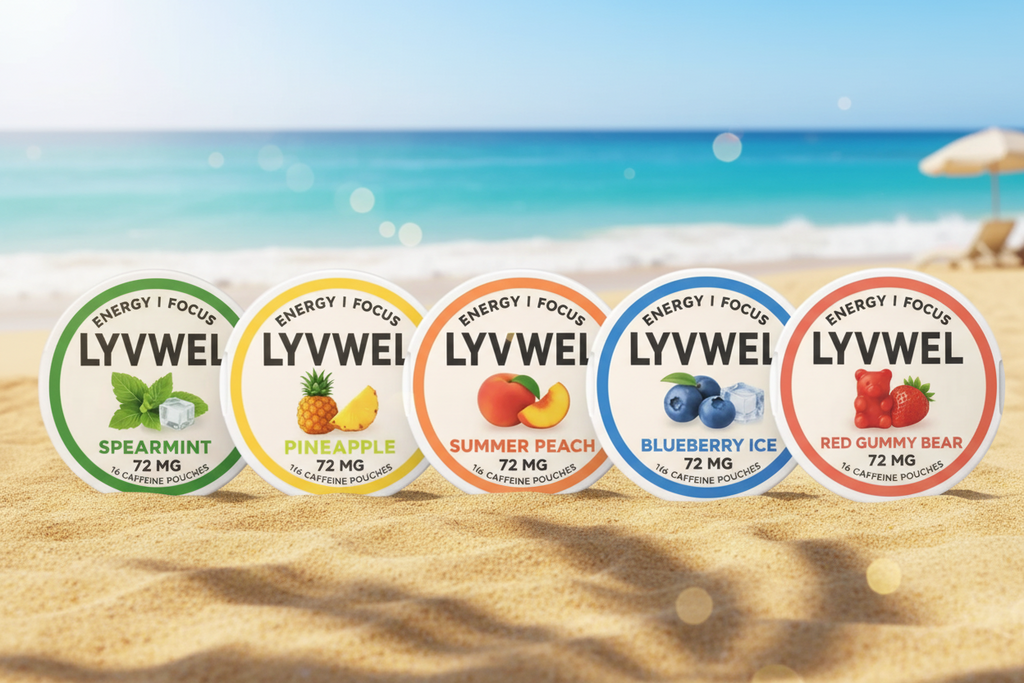 LyvWel 72mg Caffeine Pouches Variety 5-pack