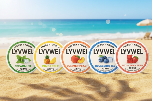 LyvWel 72mg Caffeine Pouches Variety 5-pack
