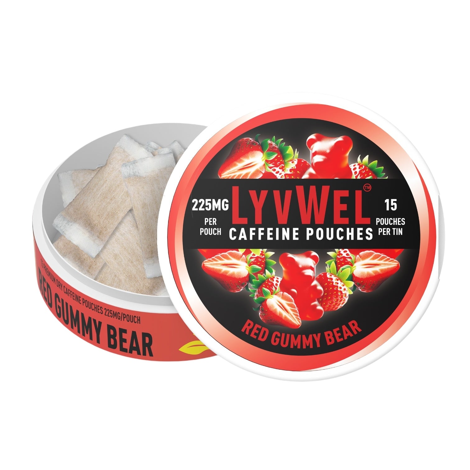 Lyvwel 225mg Caffeine Pouches