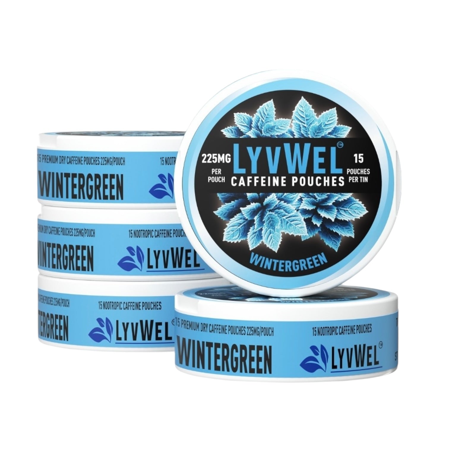 Lyvwel 225mg Caffeine Pouches