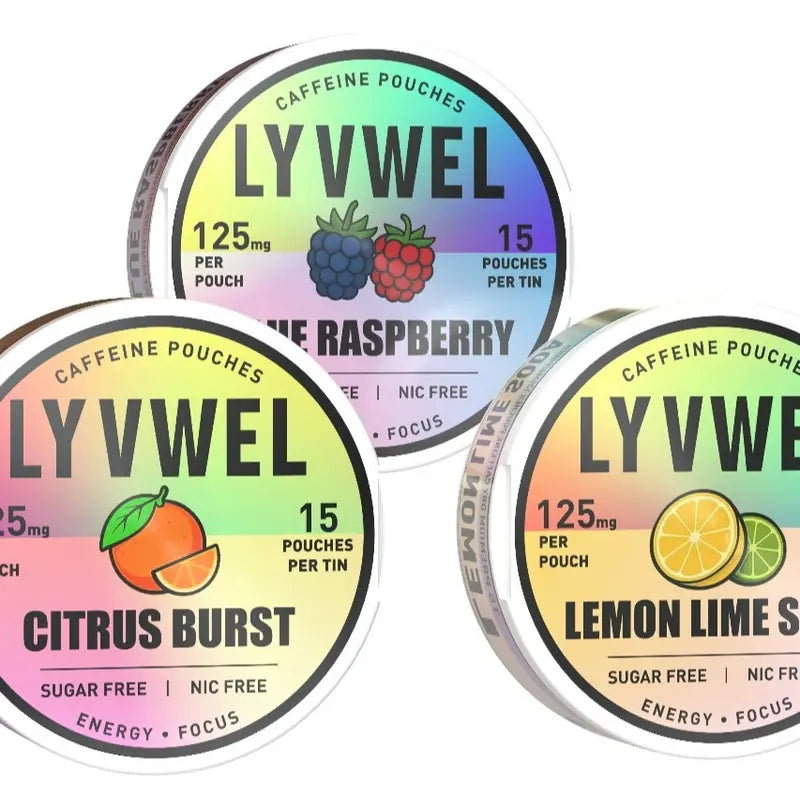 LyvWel 125mg Caffeine Pouches Variety Packs